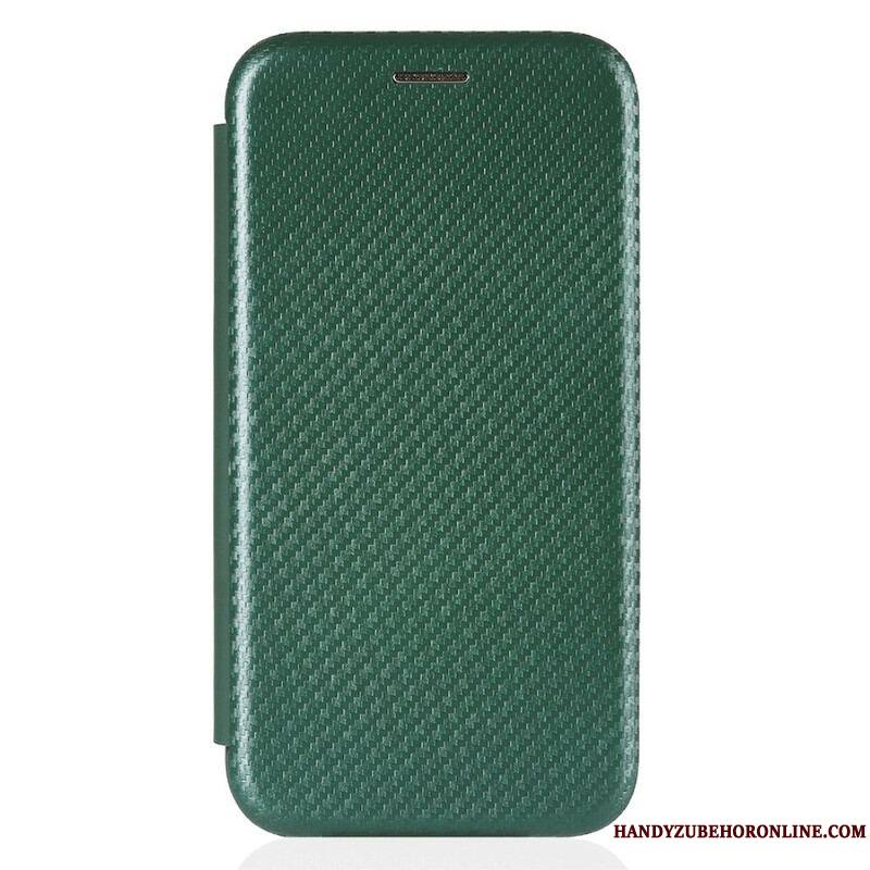 Flip Cover iPhone 13 Mini Fibre Carbone