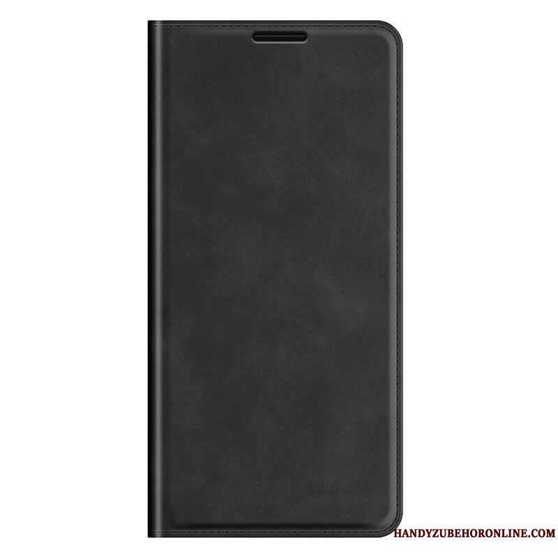 Flip Cover iPhone 13 Pro Effet Cuir Douceur Soie