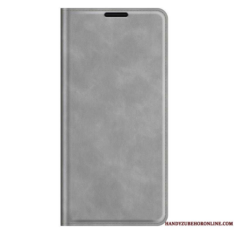 Flip Cover iPhone 13 Pro Effet Cuir Douceur Soie