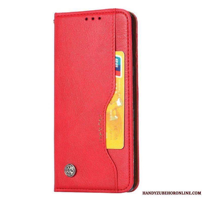 Flip Cover iPhone 13 Pro Simili Cuir Porte-Cartes