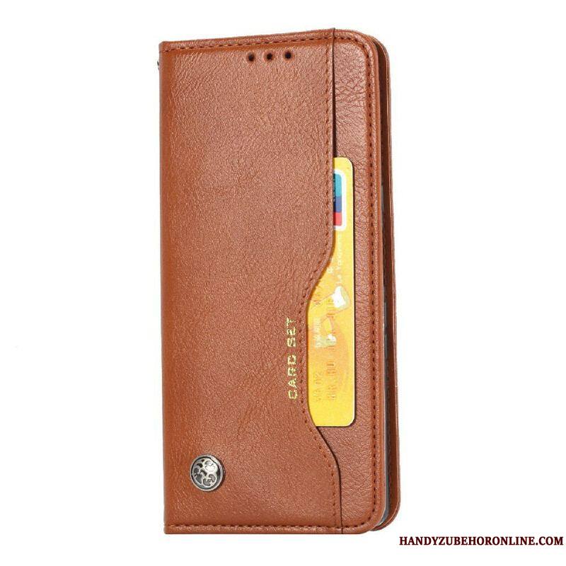 Flip Cover iPhone 13 Pro Simili Cuir Porte-Cartes