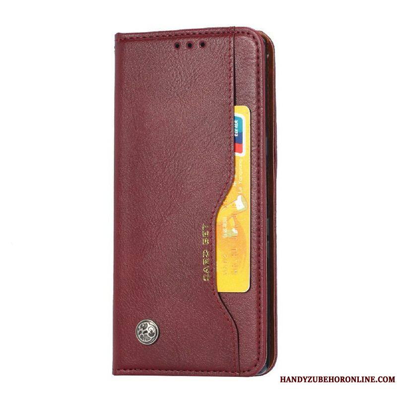 Flip Cover iPhone 13 Pro Simili Cuir Porte-Cartes