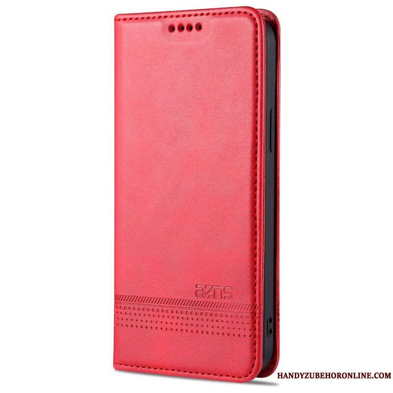 Flip Cover iPhone 13 Pro Style Cuir AZNS