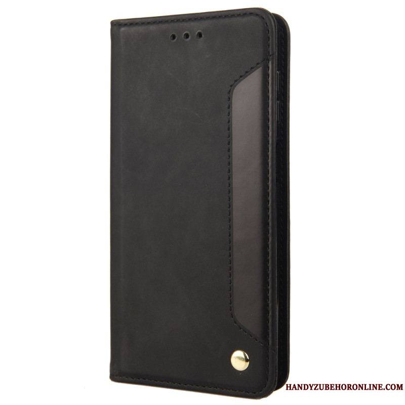 Flip Cover iPhone 14 Bicolore avec Rivet