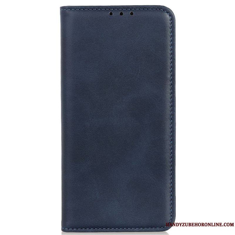 Flip Cover iPhone 14 Cuir Fendu Élégance