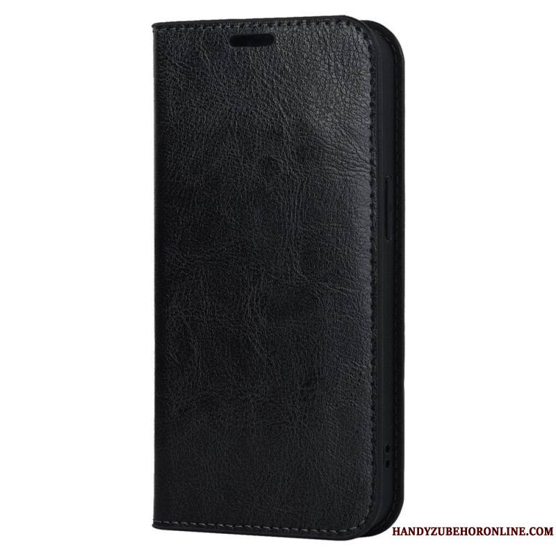 Flip Cover iPhone 14 Plus Cuir Véritable