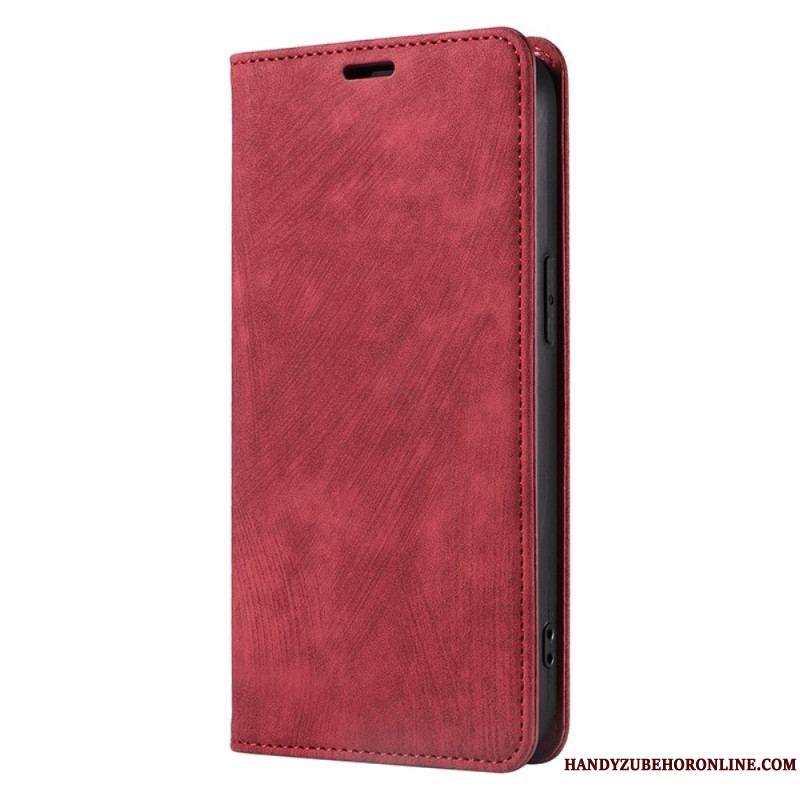 Flip Cover iPhone 14 Plus Simili Cuir Coloré