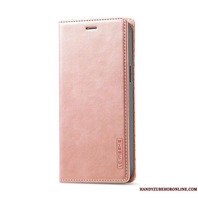 Flip Cover iPhone 14 Plus Simili Cuir Lc.Imeeke