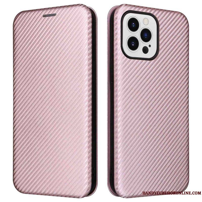 Flip Cover iPhone 14 Pro Max Fibre Carbone