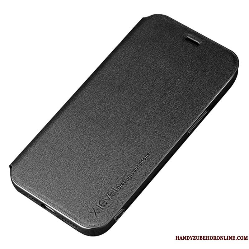 Flip Cover iPhone 14 Simili Cui X-Level