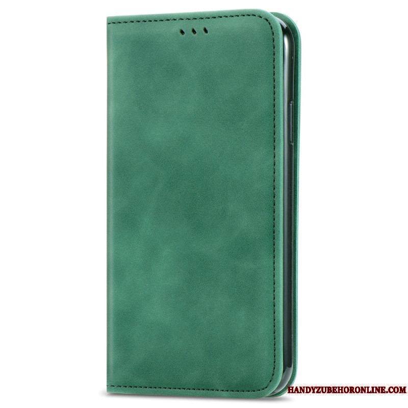 Flip Cover iPhone 15 Plus Simili Cuir Douceur