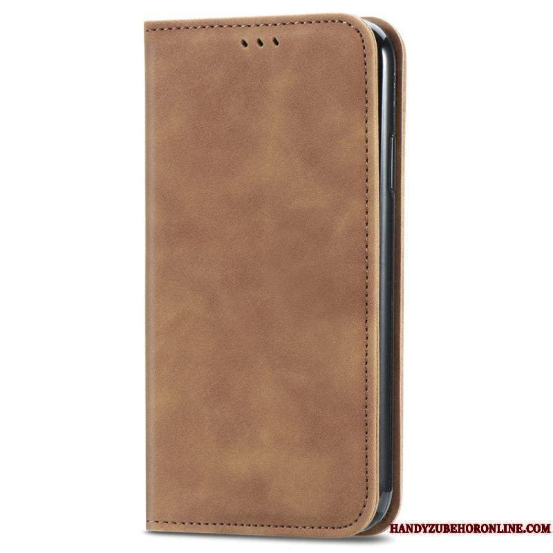 Flip Cover iPhone 15 Plus Simili Cuir Douceur