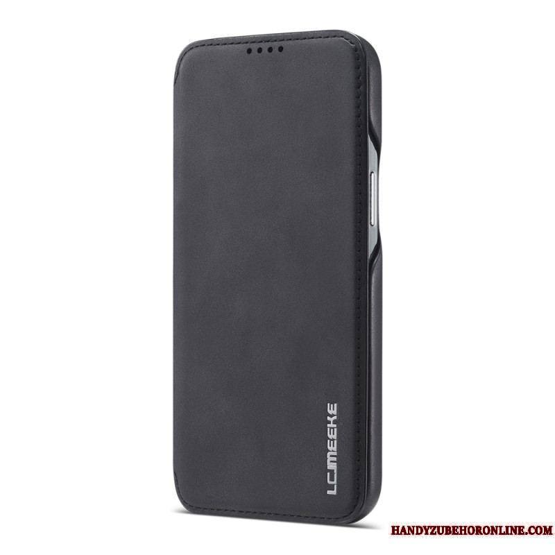 Flip Cover iPhone 15 Plus Simili Cuir LC.IMEEKE