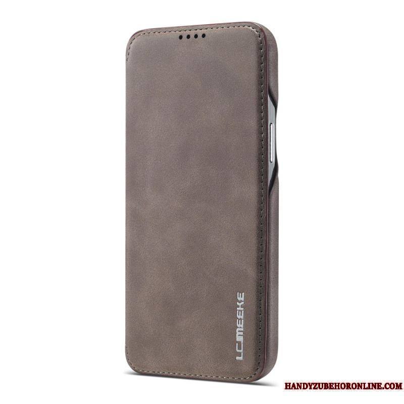 Flip Cover iPhone 15 Plus Simili Cuir LC.IMEEKE