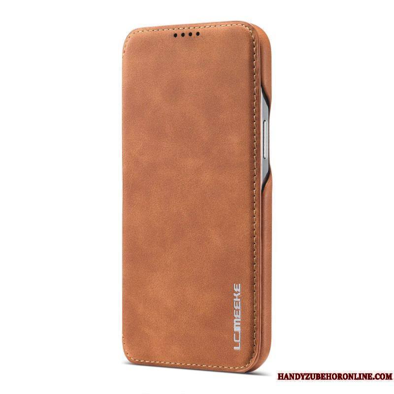 Flip Cover iPhone 15 Plus Simili Cuir LC.IMEEKE