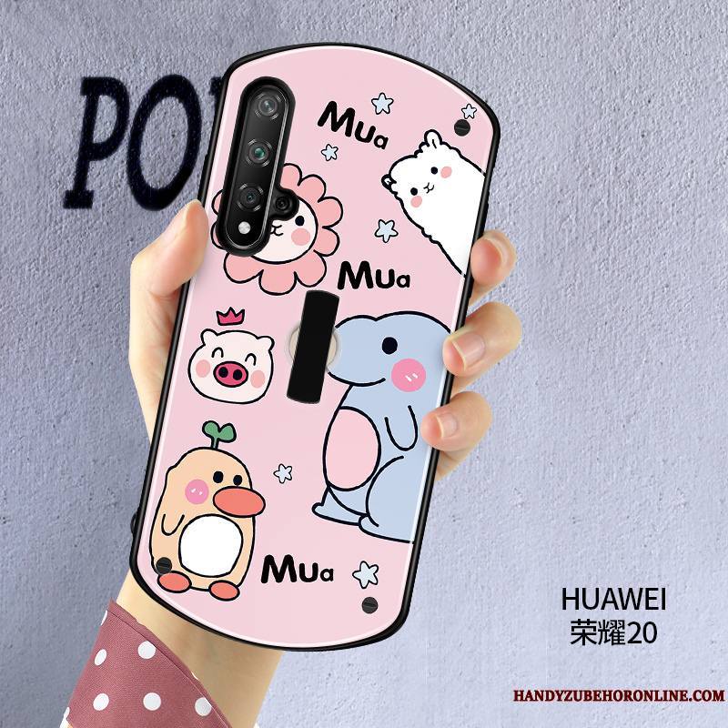 Honor 20 Coque Amoureux Étui Tout Compris Silicone Tendance Anneau Charmant