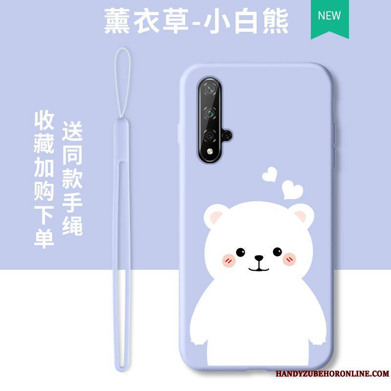 Honor 20 Coque De Téléphone Frais Protection Incassable Étui Petit Violet