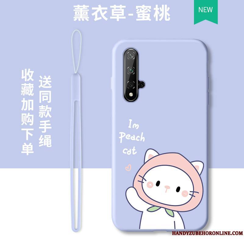 Honor 20 Coque De Téléphone Frais Protection Incassable Étui Petit Violet