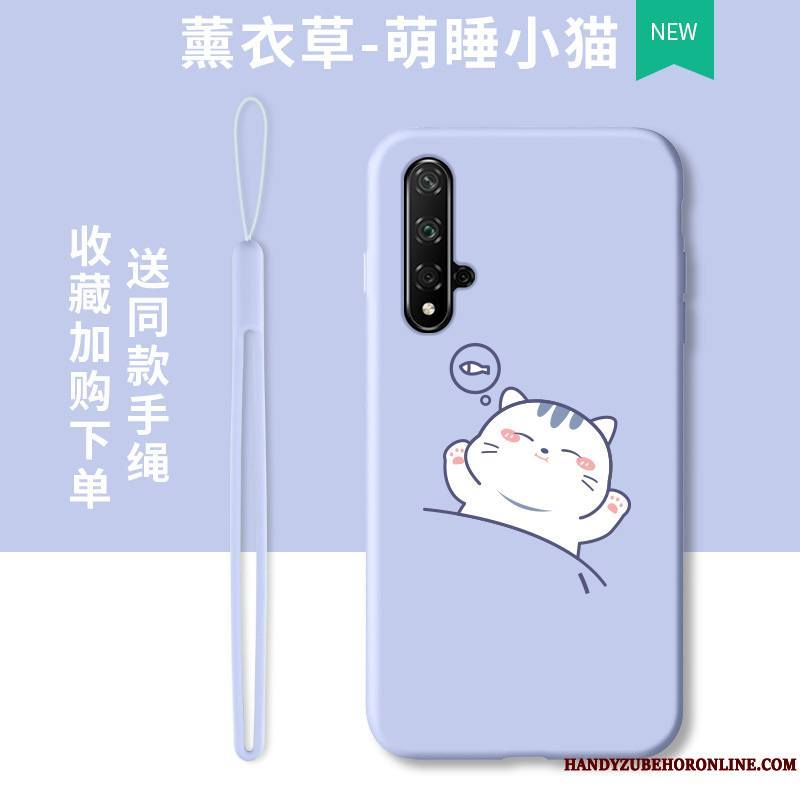 Honor 20 Coque De Téléphone Frais Protection Incassable Étui Petit Violet