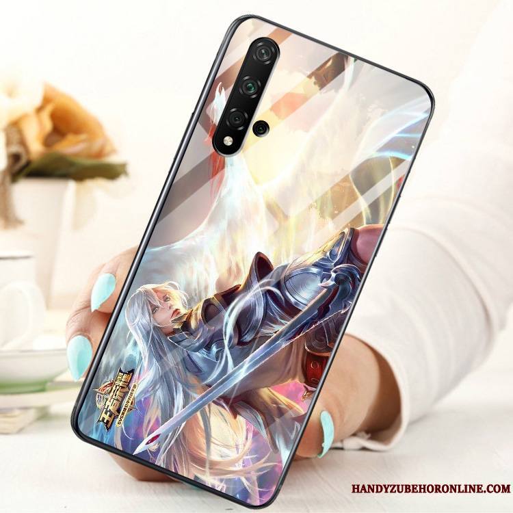 Honor 20 Coque Personnalité Membrane Mode Étui Verre Difficile Tout Compris