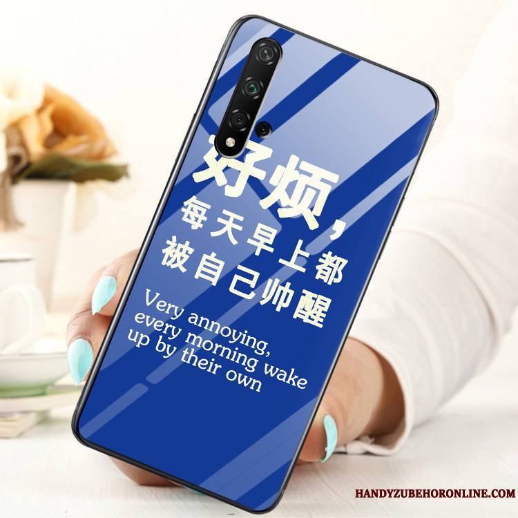 Honor 20 Coque Personnalité Membrane Mode Étui Verre Difficile Tout Compris