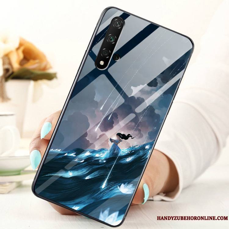 Honor 20 Coque Personnalité Membrane Mode Étui Verre Difficile Tout Compris