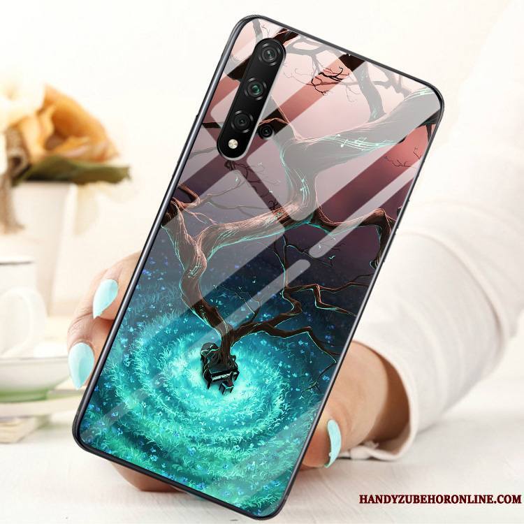 Honor 20 Coque Personnalité Membrane Mode Étui Verre Difficile Tout Compris