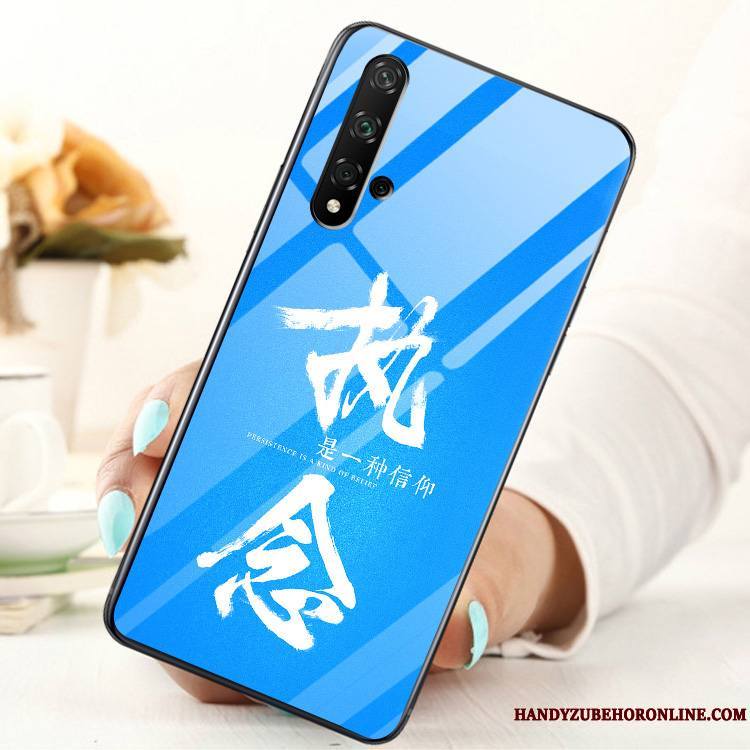 Honor 20 Coque Personnalité Membrane Mode Étui Verre Difficile Tout Compris