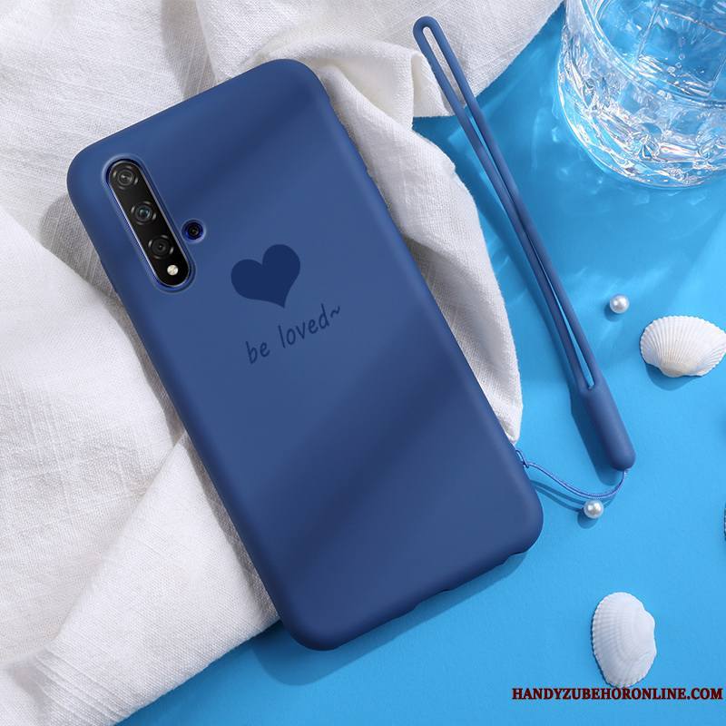 Honor 20 Coque Silicone Rouge Amour Créatif Étui Protection Personnalité