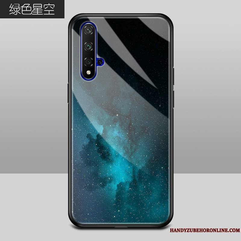 Honor 20 Coque Tendance Incassable Étui Vert Silicone Amoureux Protection