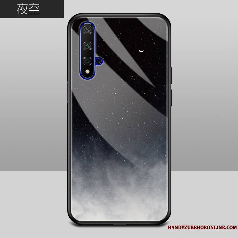 Honor 20 Coque Tendance Incassable Étui Vert Silicone Amoureux Protection