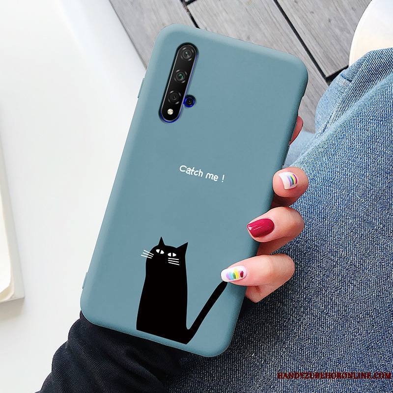 Honor 20 Créatif Amour Dessin Animé Coque De Téléphone Ultra Bleu Incassable