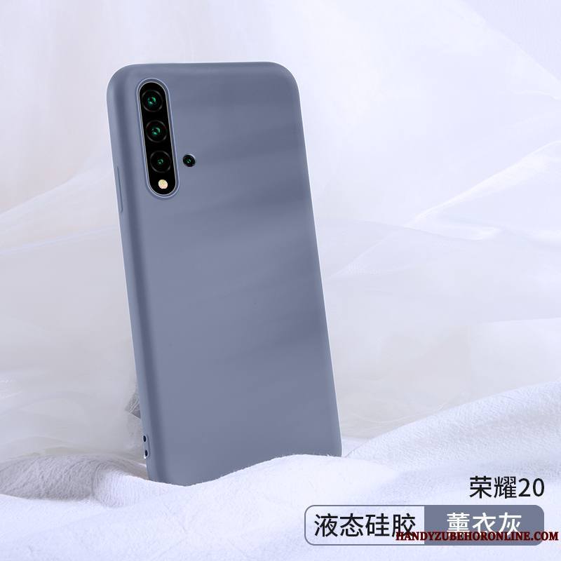 Honor 20 Fluide Doux Tout Compris Très Mince Coque De Téléphone Incassable Gris Personnalité