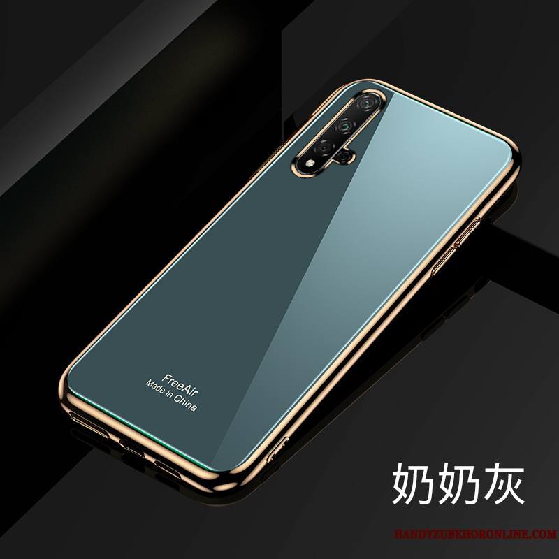 Honor 20 Incassable Coque De Téléphone Étui Fluide Doux Tendance Vert Protection