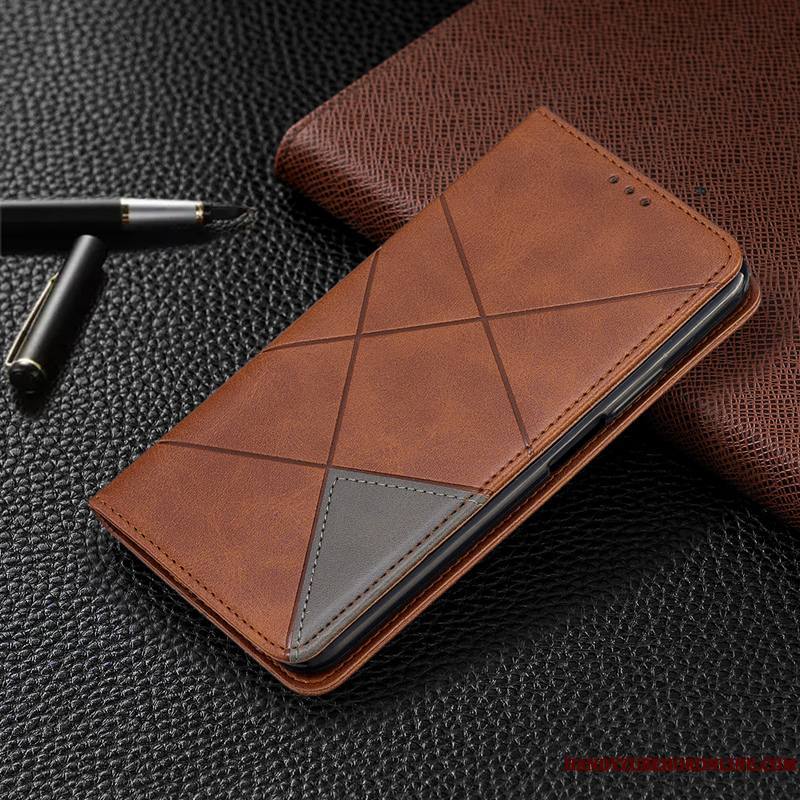 Honor 20 Noir Carte Étui Coque De Téléphone Tout Compris Protection Étui En Cuir