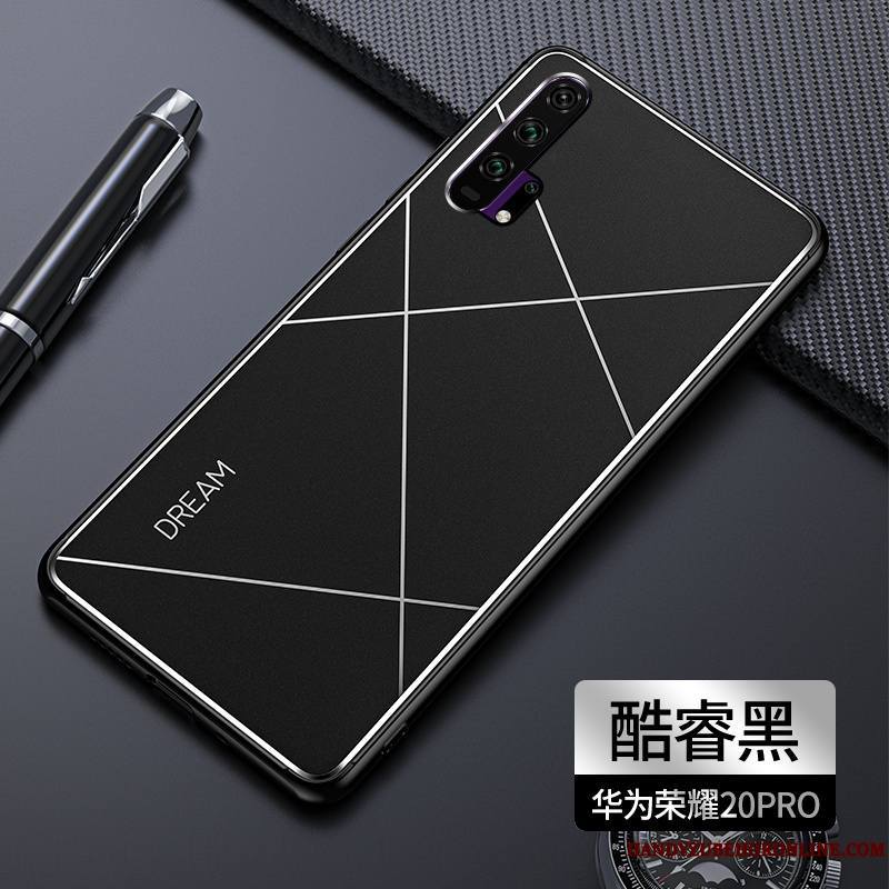 Honor 20 Pro Coque Métal Tout Compris Incassable Tendance Étui Gris Personnalité