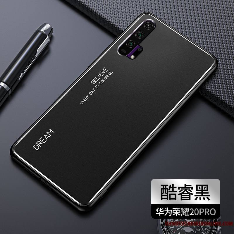 Honor 20 Pro Coque Métal Tout Compris Incassable Tendance Étui Gris Personnalité