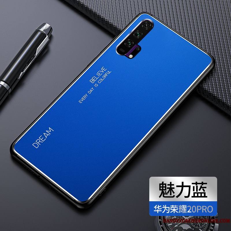 Honor 20 Pro Coque Métal Tout Compris Incassable Tendance Étui Gris Personnalité