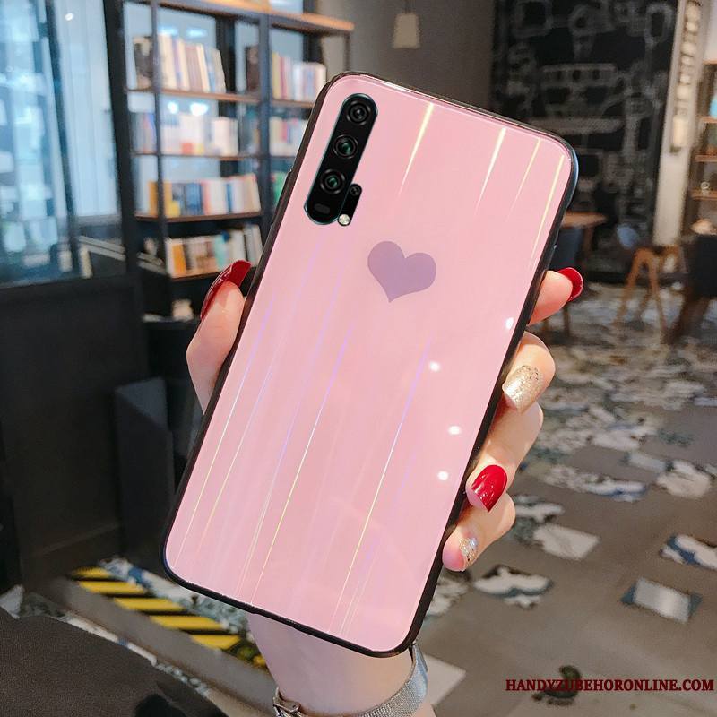 Honor 20 Pro Coque Protection Verre Très Mince Net Rouge Violet Marque De Tendance Personnalité