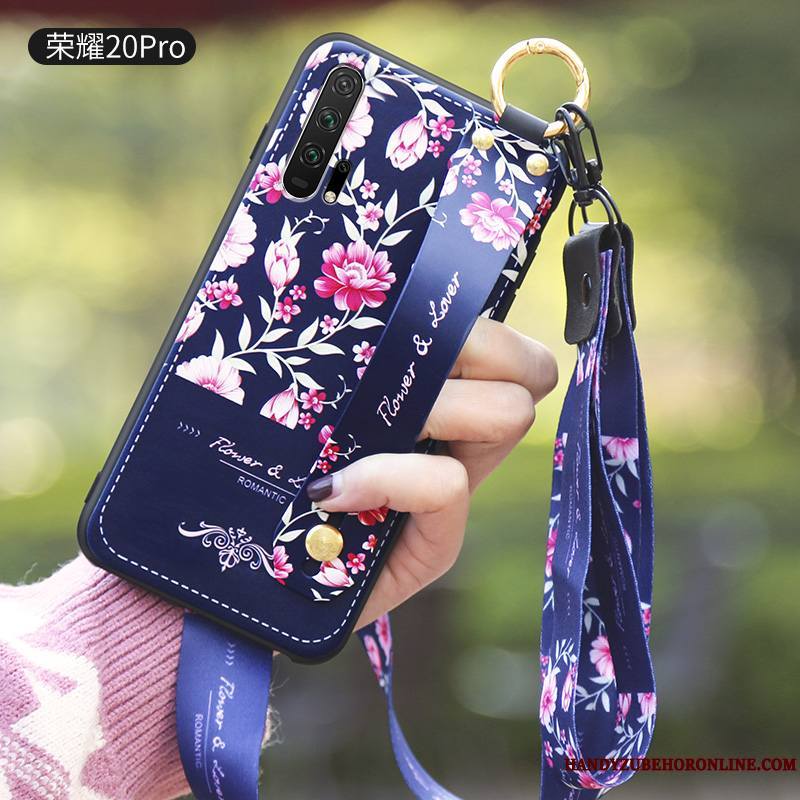 Honor 20 Pro Coque Vent Personnalité Créatif Tendance Délavé En Daim Simple Art