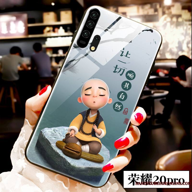 Honor 20 Pro Dessin Animé Jeunesse Charmant Étui Coque De Téléphone Bleu Clair Incassable