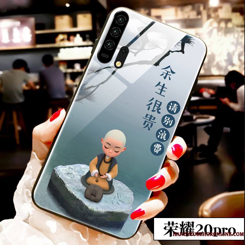 Honor 20 Pro Dessin Animé Jeunesse Charmant Étui Coque De Téléphone Bleu Clair Incassable