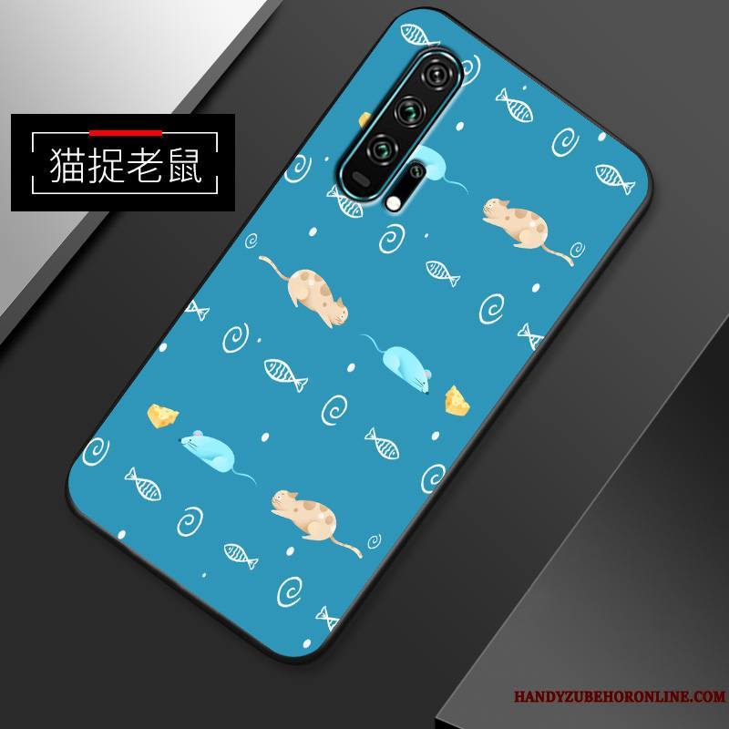 Honor 20 Pro Incassable Créatif Frais Délavé En Daim Coque De Téléphone Petit Très Mince