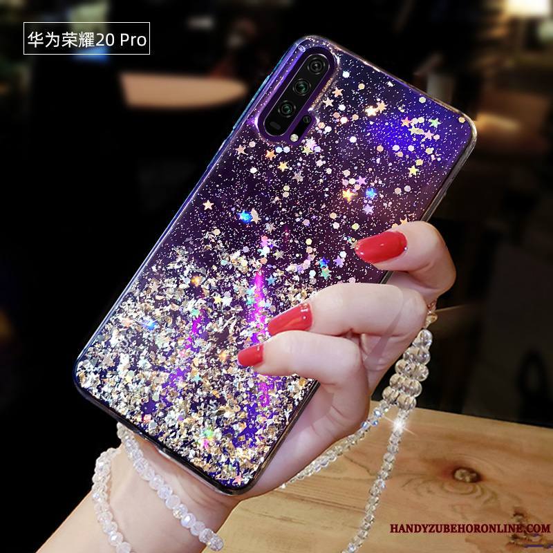 Honor 20 Pro Ornements Suspendus Tendance Protection Étui Violet Coque De Téléphone