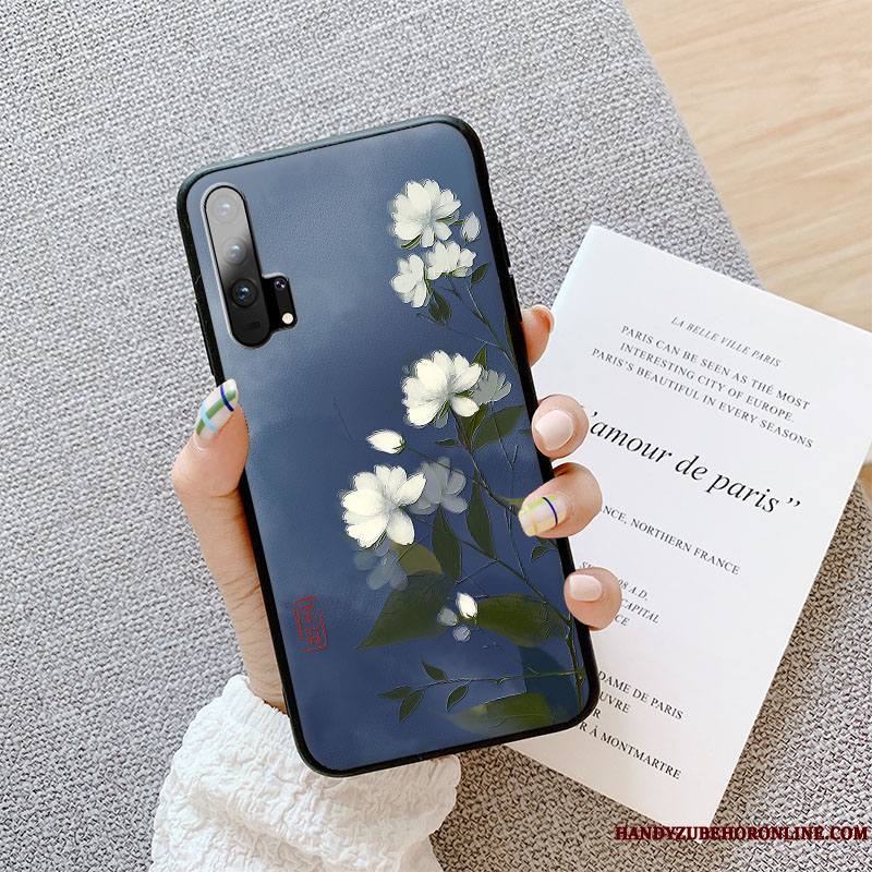 Honor 20 Pro Personnalité Dimensionnel Gaufrage Couleur Étui Incassable Coque De Téléphone