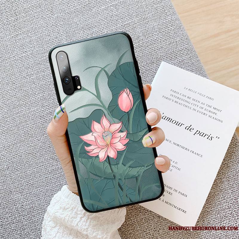 Honor 20 Pro Personnalité Dimensionnel Gaufrage Couleur Étui Incassable Coque De Téléphone