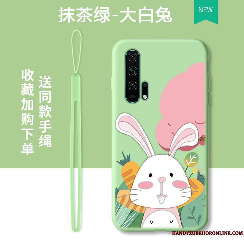 Honor 20 Pro Silicone Tout Compris Coque De Téléphone Dessin Animé Légère Protection Net Rouge