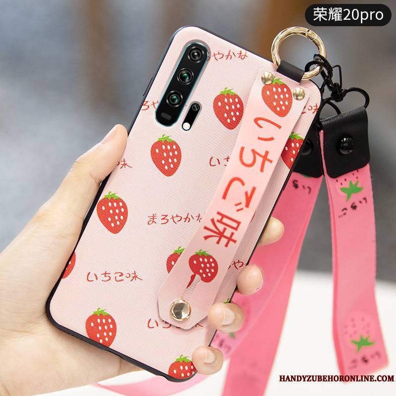 Honor 20 Pro Étui Coque De Téléphone Fruit Délavé En Daim Créatif Fluide Doux Jeunesse