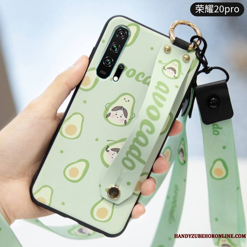 Honor 20 Pro Étui Coque De Téléphone Fruit Délavé En Daim Créatif Fluide Doux Jeunesse