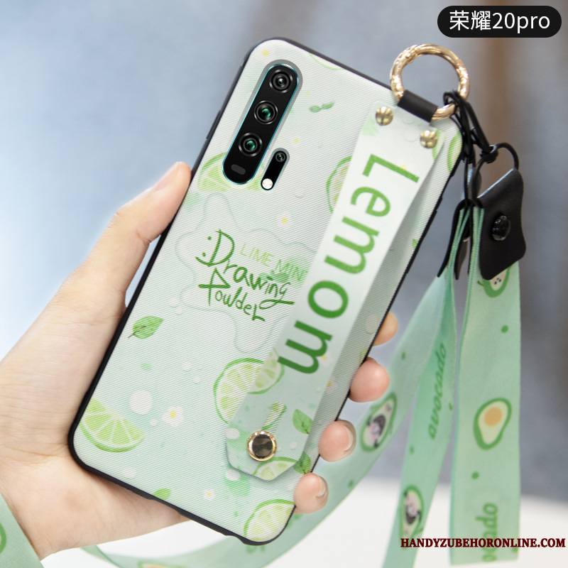 Honor 20 Pro Étui Coque De Téléphone Fruit Délavé En Daim Créatif Fluide Doux Jeunesse